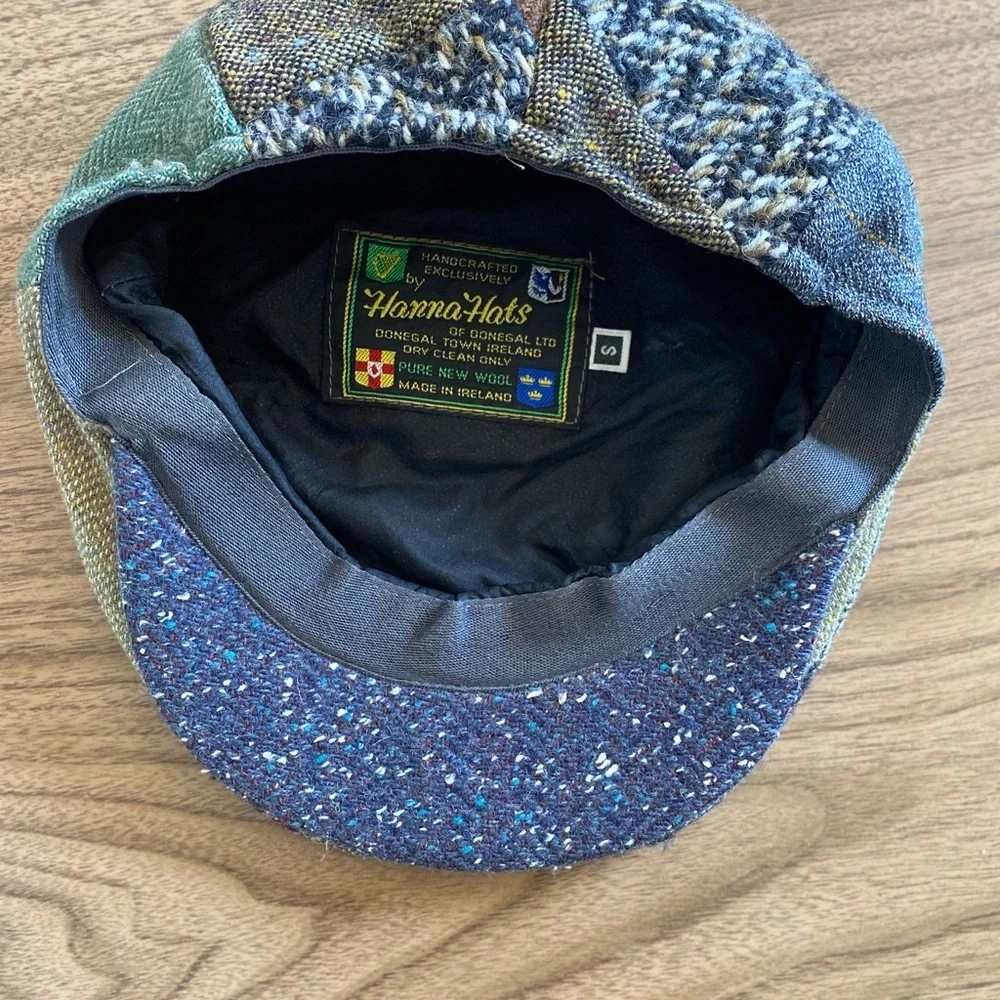 Hanna Hats of Donegal Vintage Cap Patchwork Tweed - Picture 5 of 5